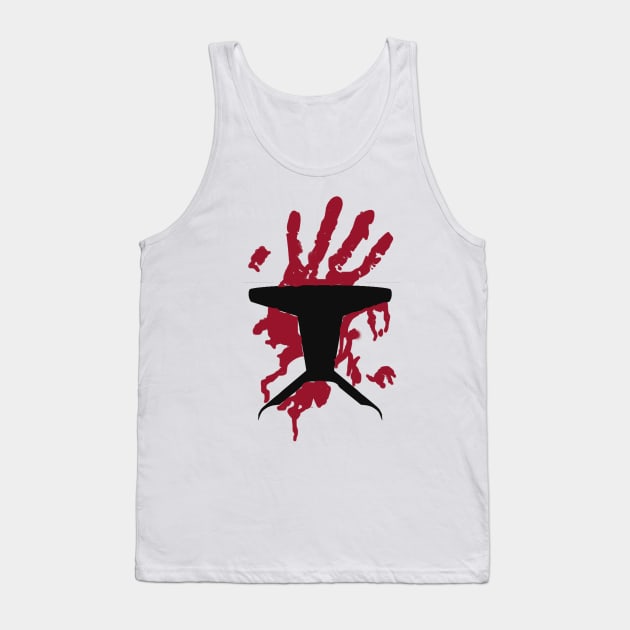 Commando Sev Handprint Tank Top by Cmmndo_Sev